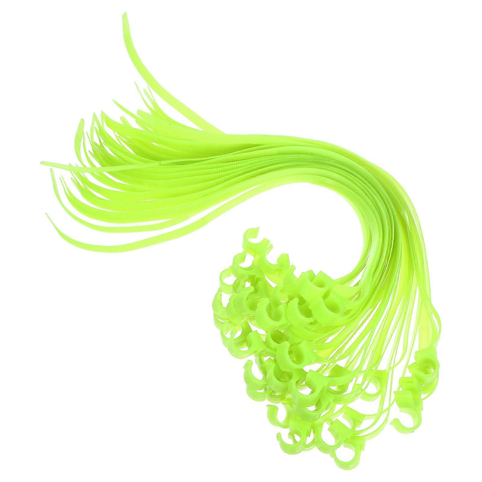 Fire Extinguisher Tie Replacement Plastic Component for Fixing Light Green 50 Pieces