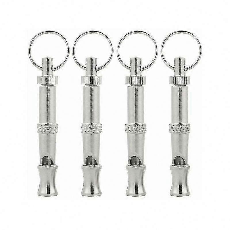 4-Pack Adjustable High-Frequency Whistle for Dog Training, Behavior Control, and Recall Commands