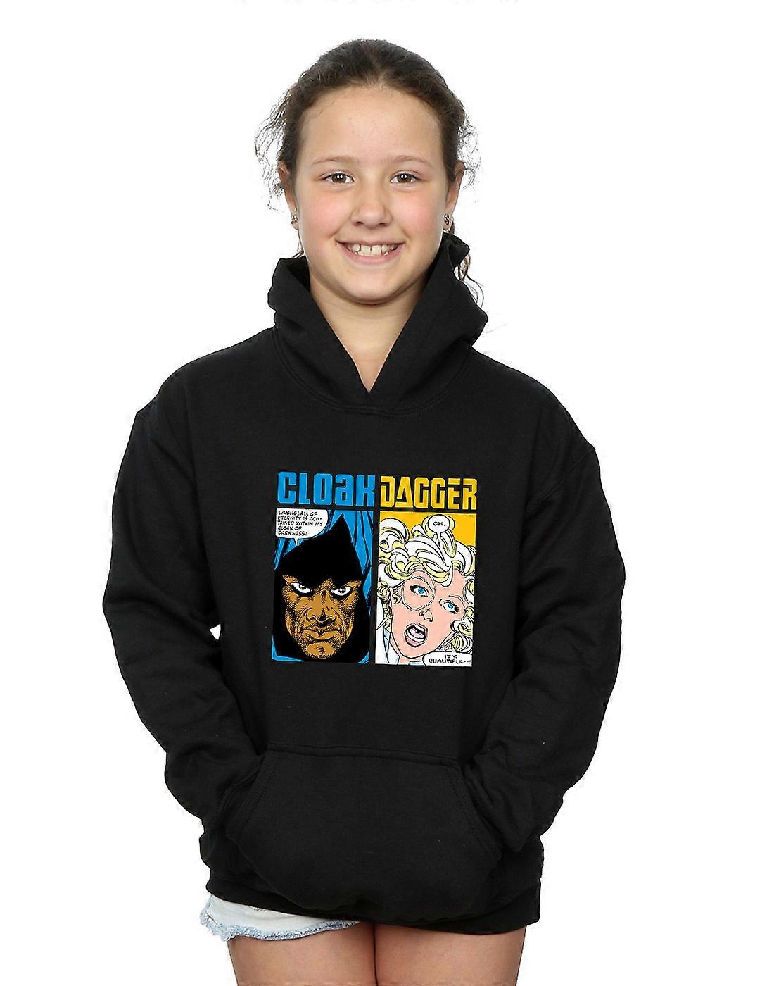 Marvel jenter kappe og Dagger tegneserie paneler Hettegenser