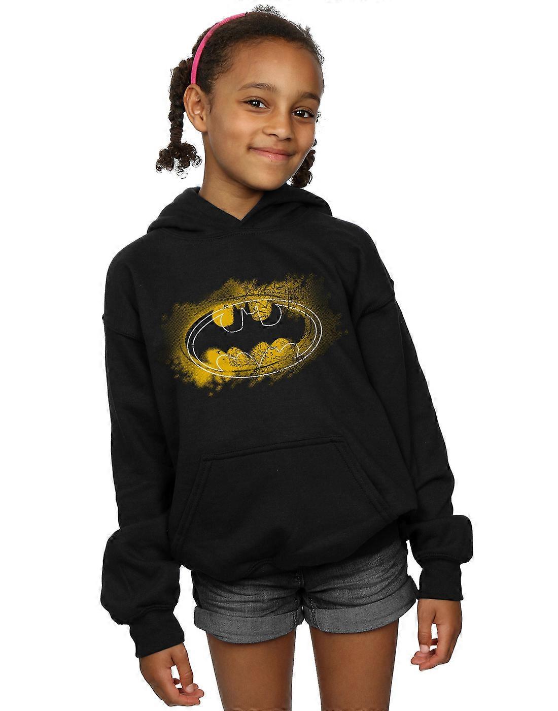 DC Comics niñas Batman Spray Logo Hoodie
