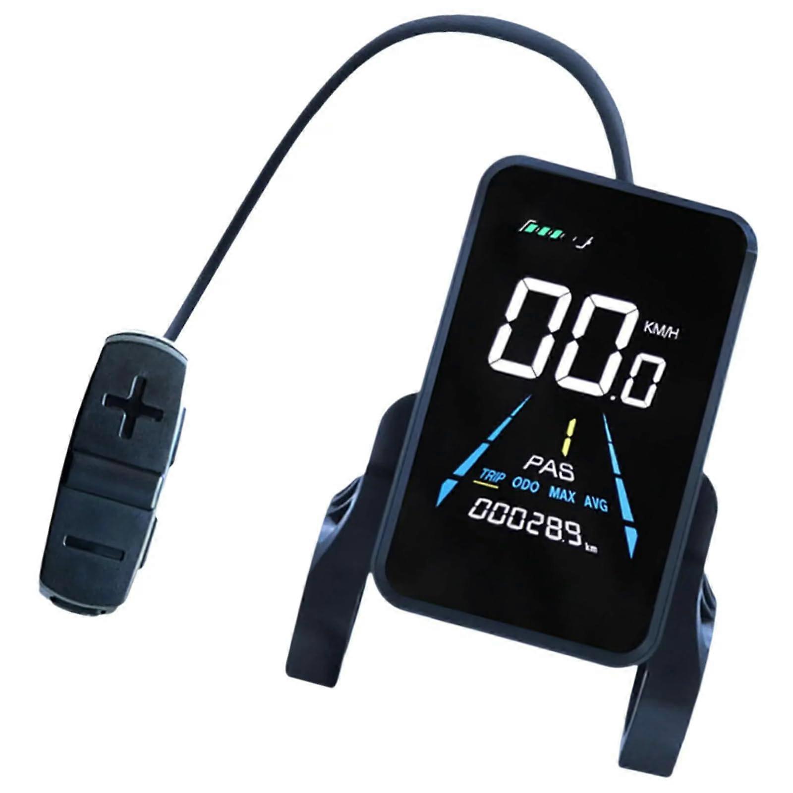 Electric Bike Speedometer with RealTime Data, Shockproof EBike LCD Display for Night Riding