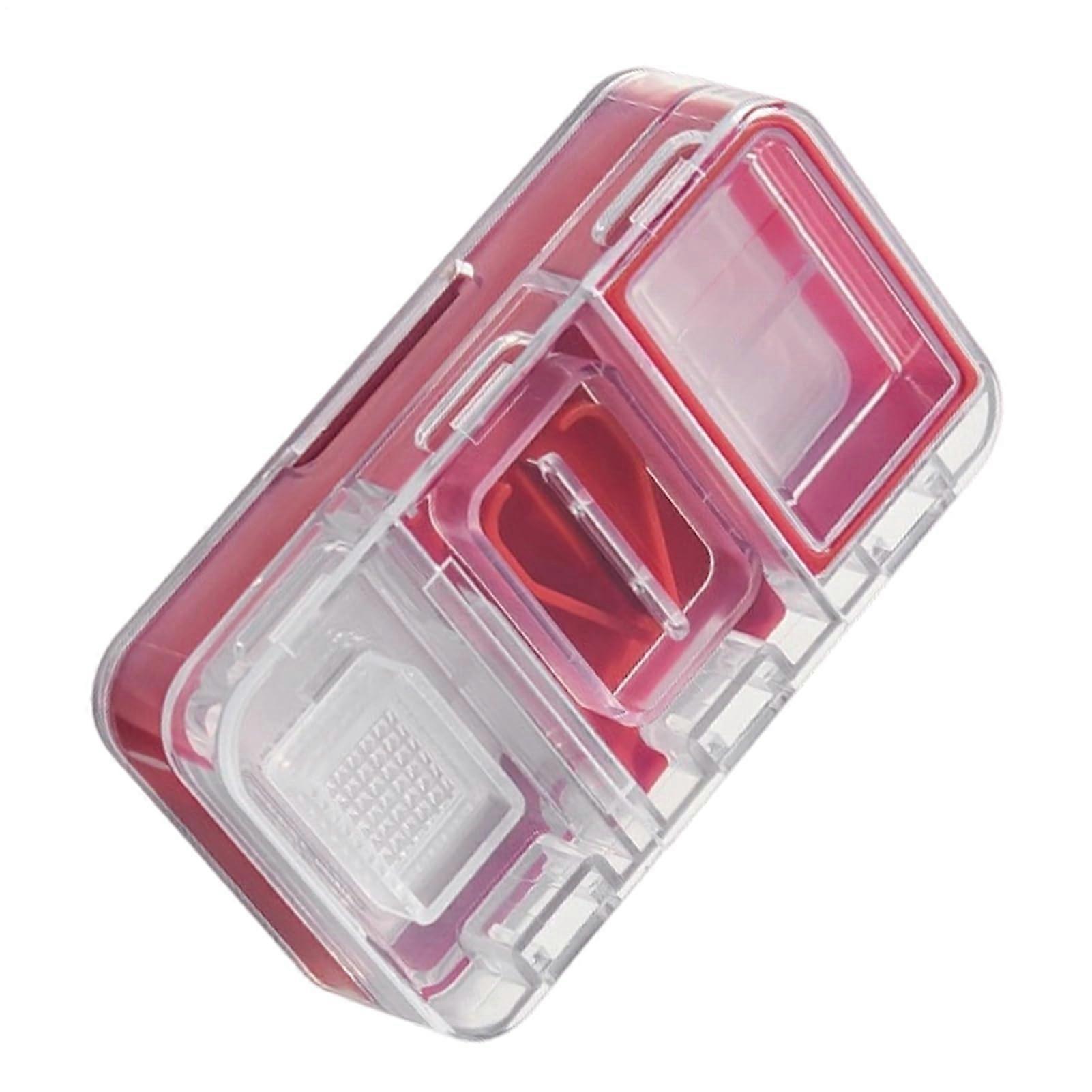 4in1 Pill Cutter and Splitter with DoubleLayer Storage, Accurate Cutting, Compact for Travel