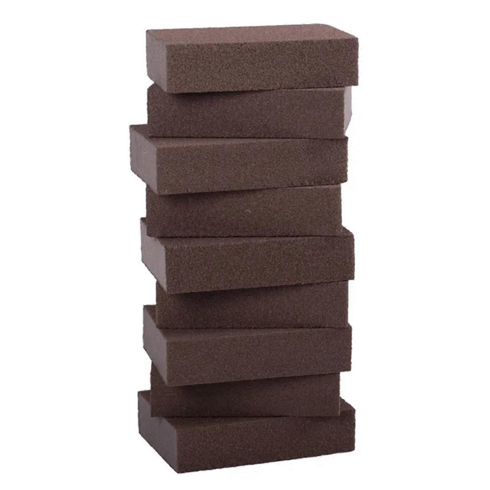 6pcs Kitchen Rust Removal Cleaning Sponge Brush, 2 in 1 MultiSurface Dishwashing Scrubber