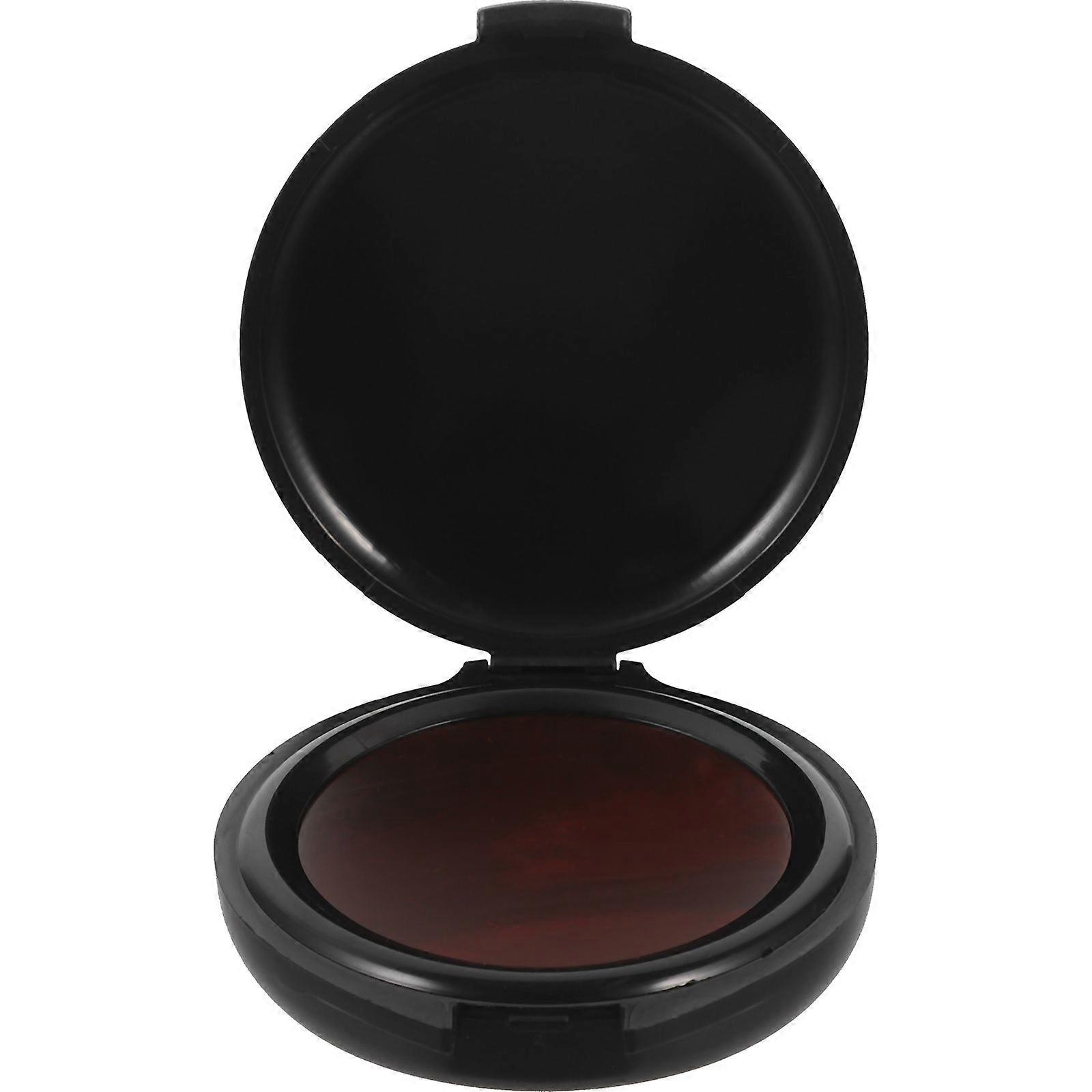 Mini Round Inkpad Multi-use Ink Pad Tool Round Document Stamp Pad File Stamp Pad