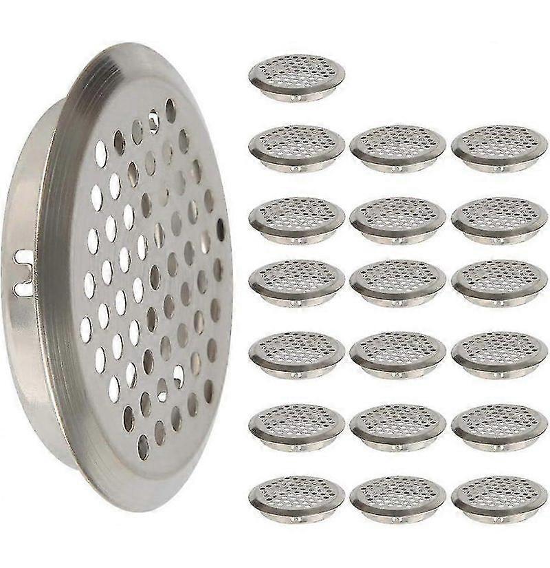 20 Pcs 53mm/2,08 Polegadas De aço inoxidável air vente orifício de ventilação Louver Round
