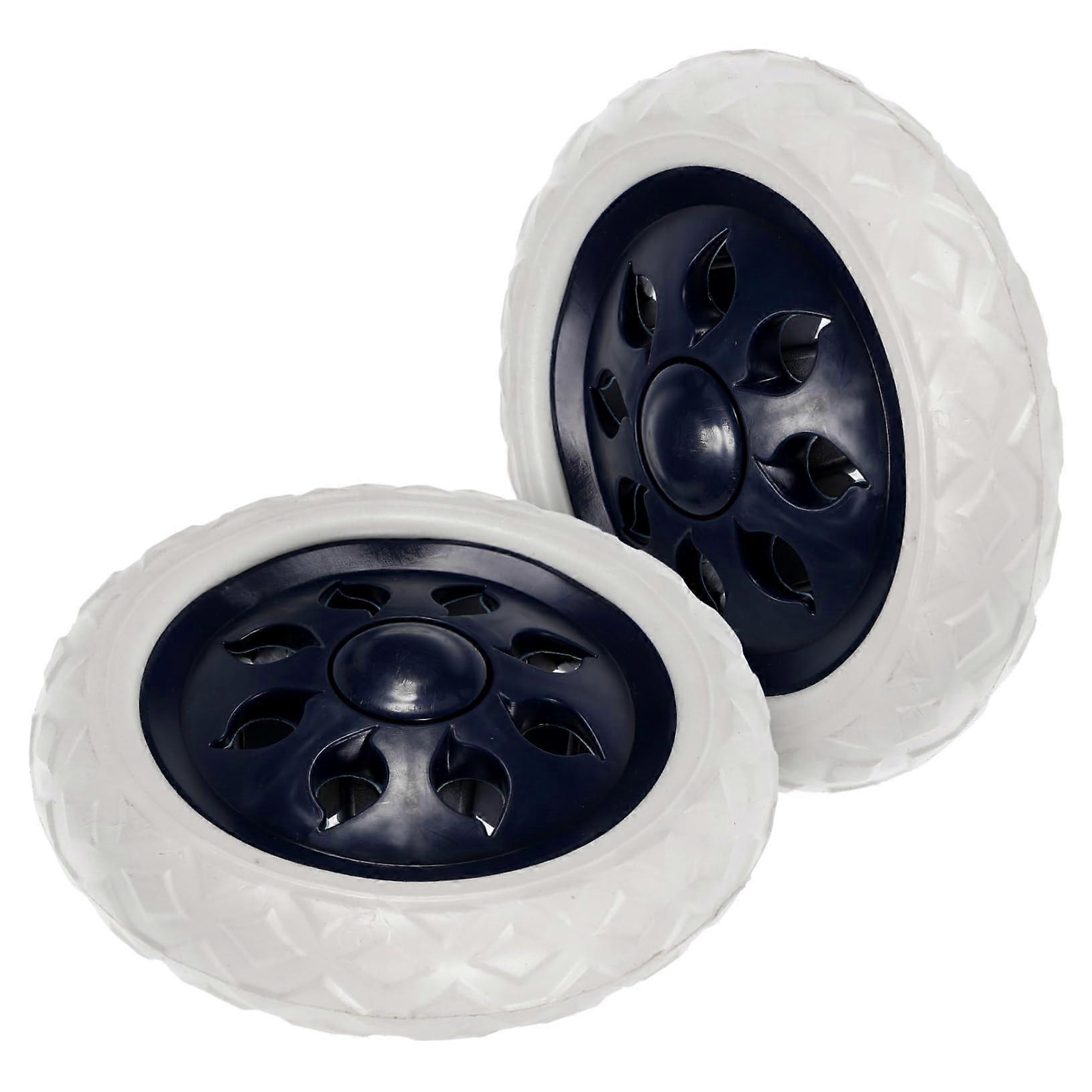 2pcs Shopping Cart Wheels Replacement Caster Set, Easy Installation, Restores Cart Mobility