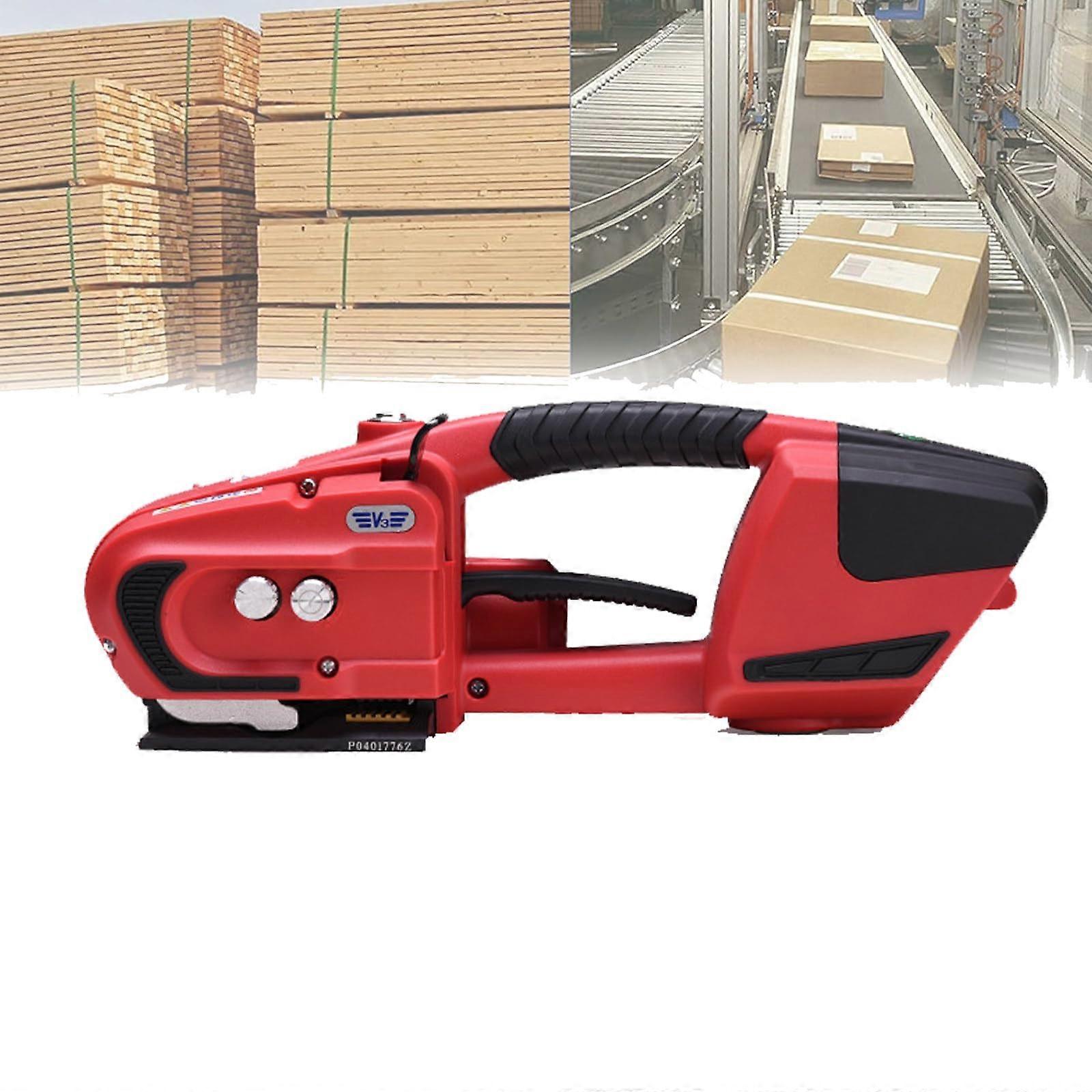 Cordless Strapping Tool 1316mm PP PET Straps, Battery Powered, Adjustable Tension for Packaging