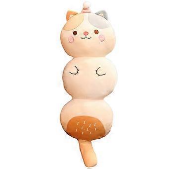 Large Cat Plush Pillow 35 Inch – Soft Kawaii Hugging Body Pillow for Kids and Adults
