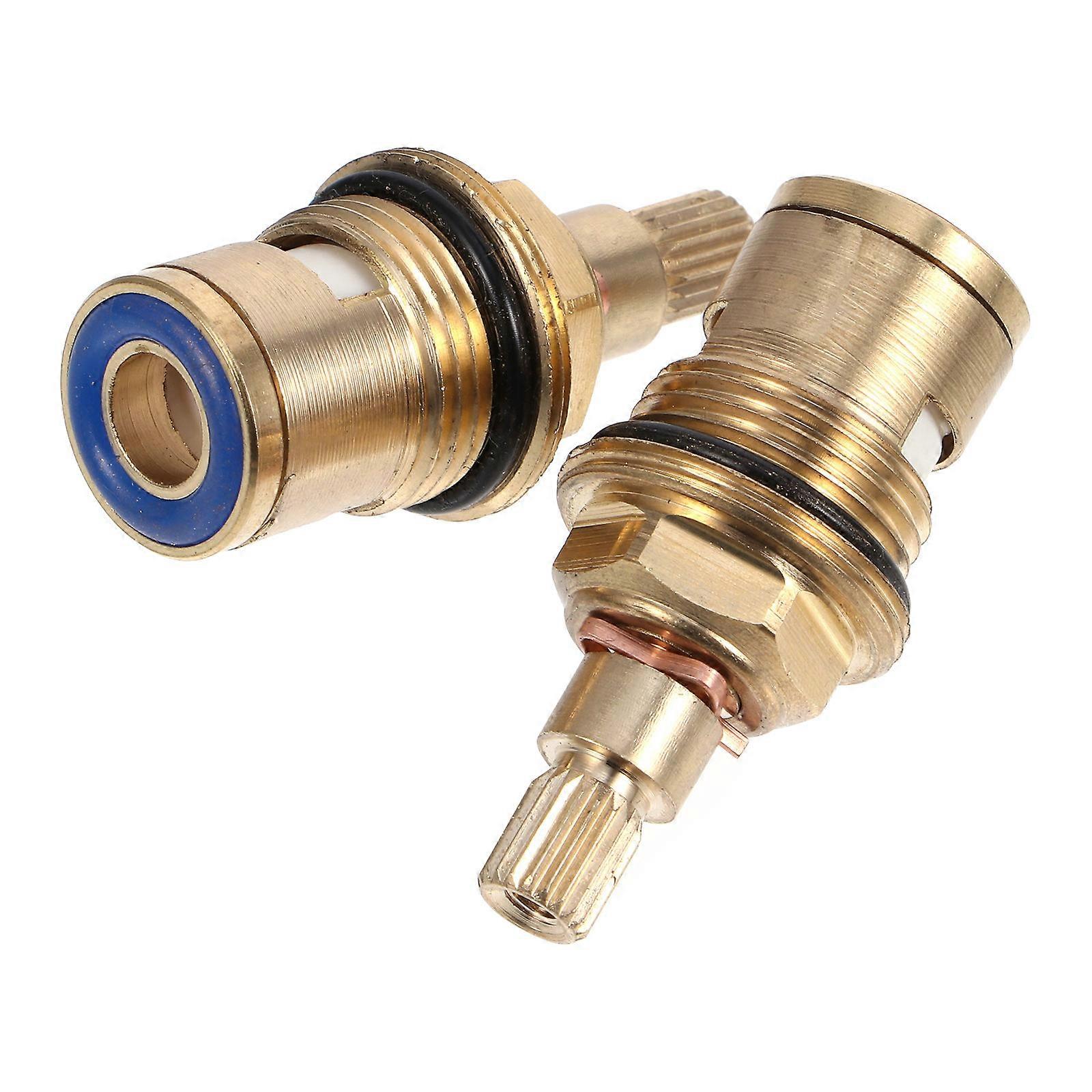 Universal Brass Tap Valves With Ceramic Disc For Homeowners 2Pack
