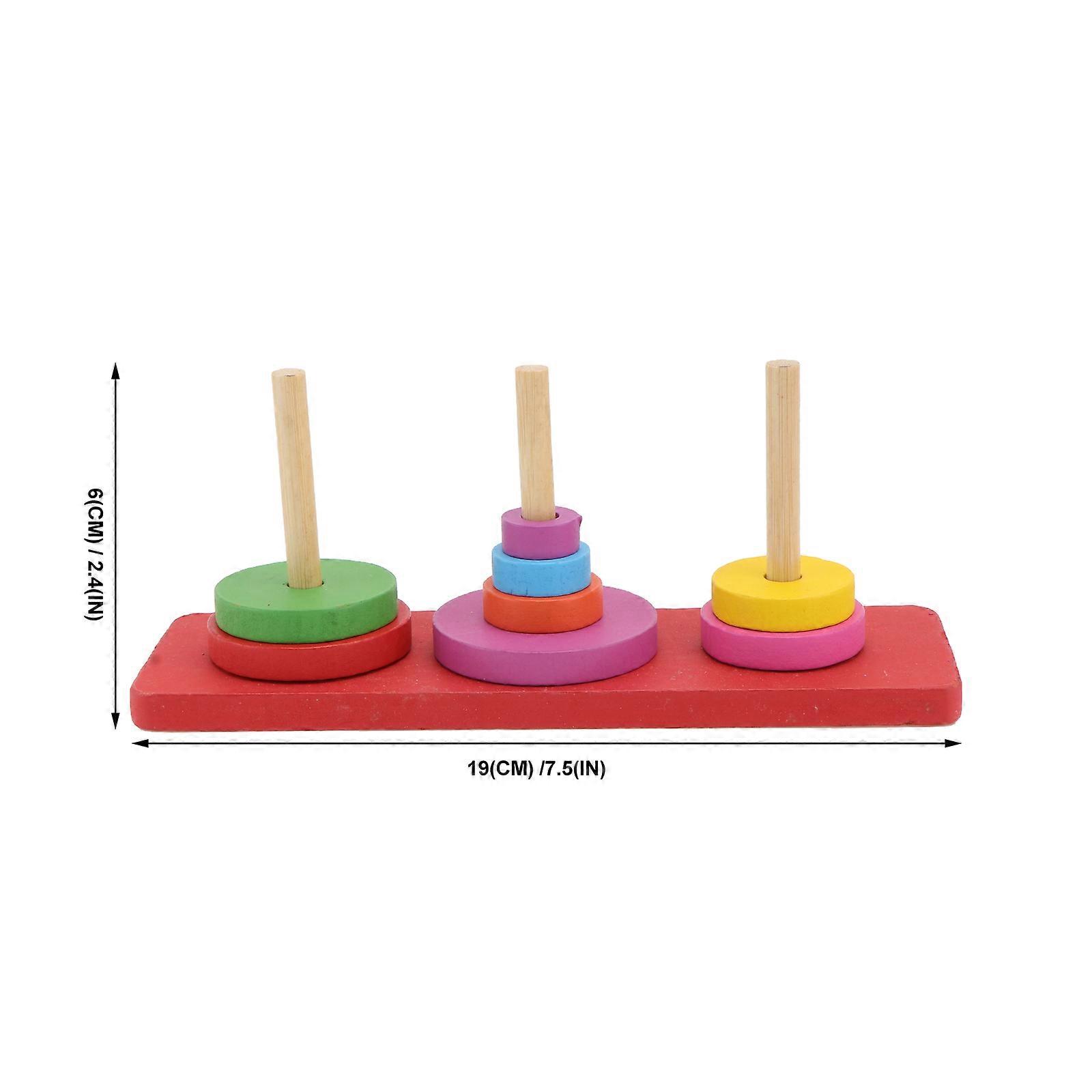 Parrot Training Toy Wood Ring Set for Bird Intelligence Development 1Set
