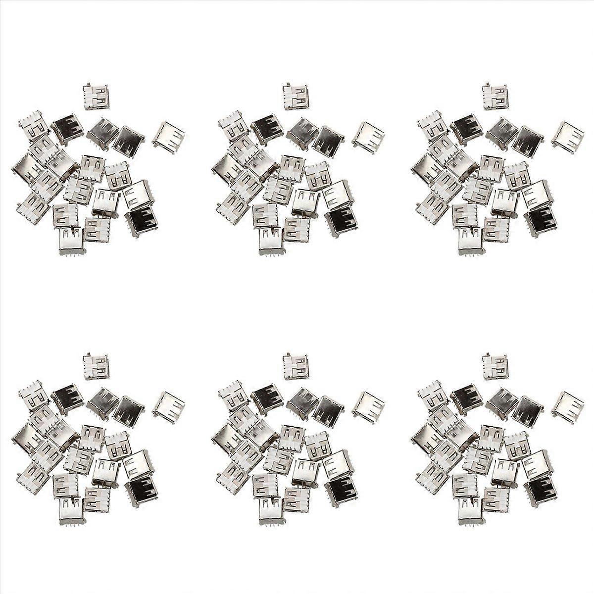 20 Pcs USB Female Type A 4-Pin DIP Right Angle Plug Jack Socket