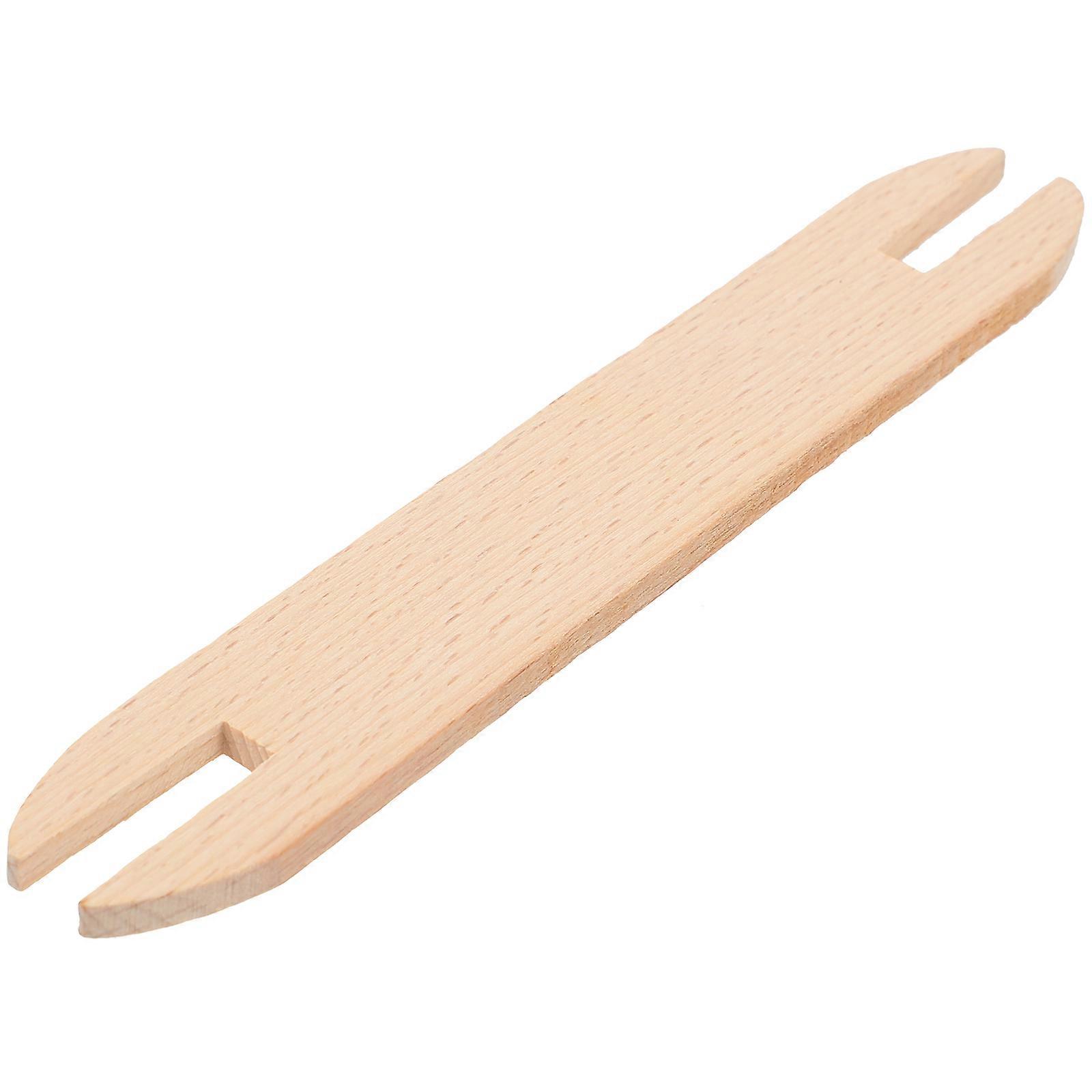 Beige Wooden Shuttle Knitting Tool for Knitting 1Pcs Durable Craft Needle