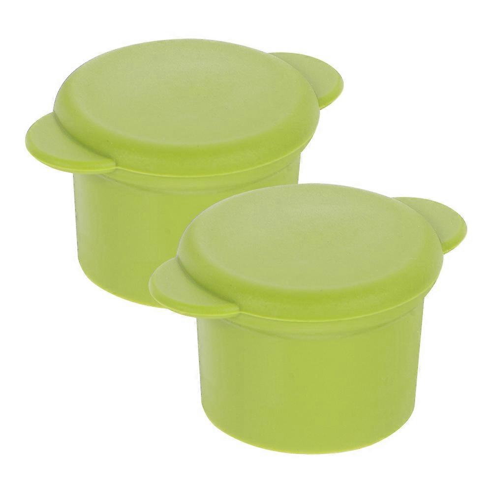 Green Silicone Can Cover Sealing Cap for 2Pcs