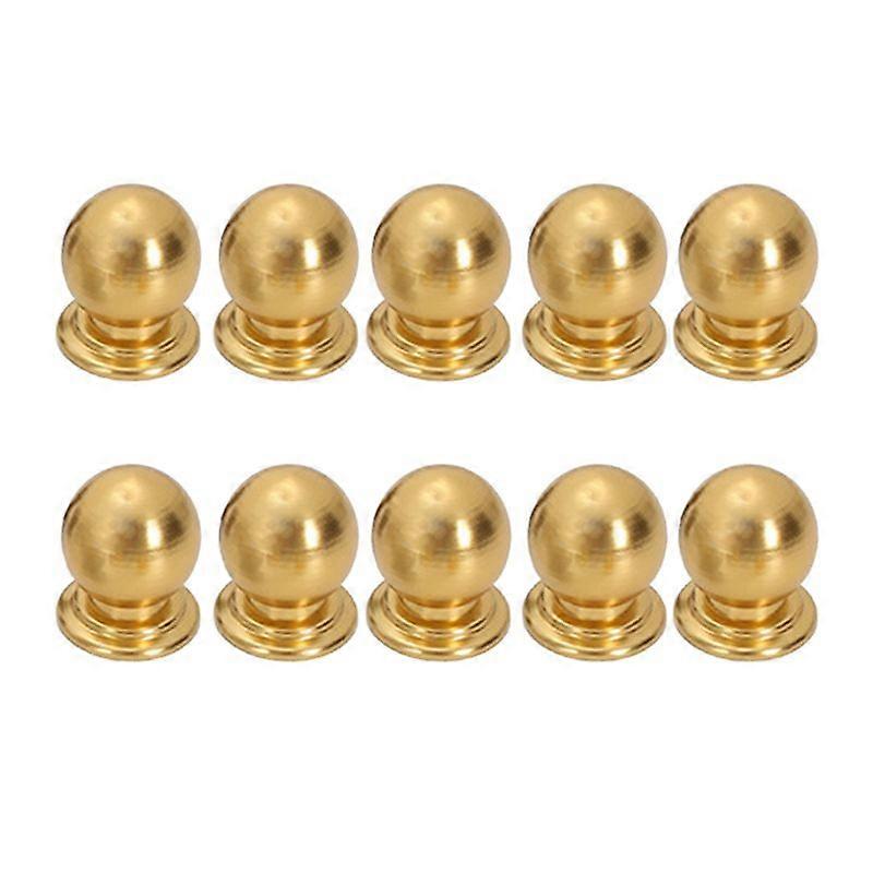 10 Pcs Cabinet Knobs Round Ball Knobs Bathroom Cabinet Knobs Gold
