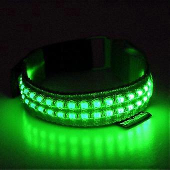 LED-armband, 3 ljuslägen, batteridrivna LED-ljusarmband, blinkande armband för promenader, ljus för löpning på natten