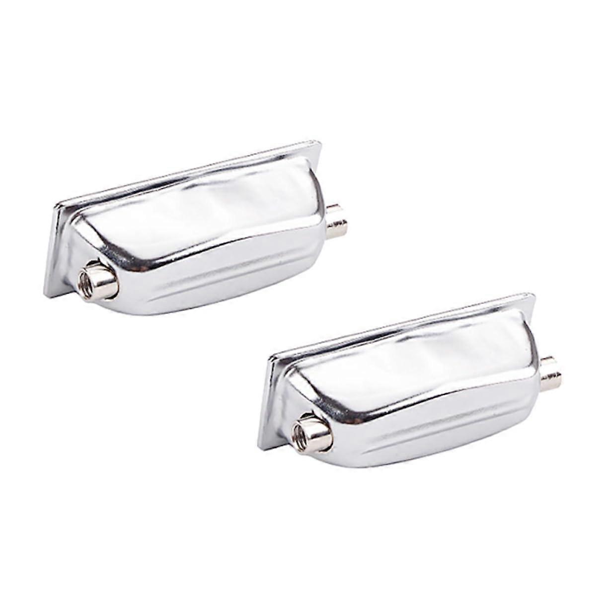 2pcs DualEnd Snare Drum Lug Connector Set, Durable Finish, Easy Installation, Quick Replacement