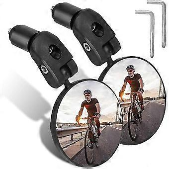 Konvekse 360 ​​justerbare sykkelspeil 11,5 * 13 * 7 cm, 2 stk. HD-styrespeil for terrengsykkel, landeveissykkel og motorsykkel