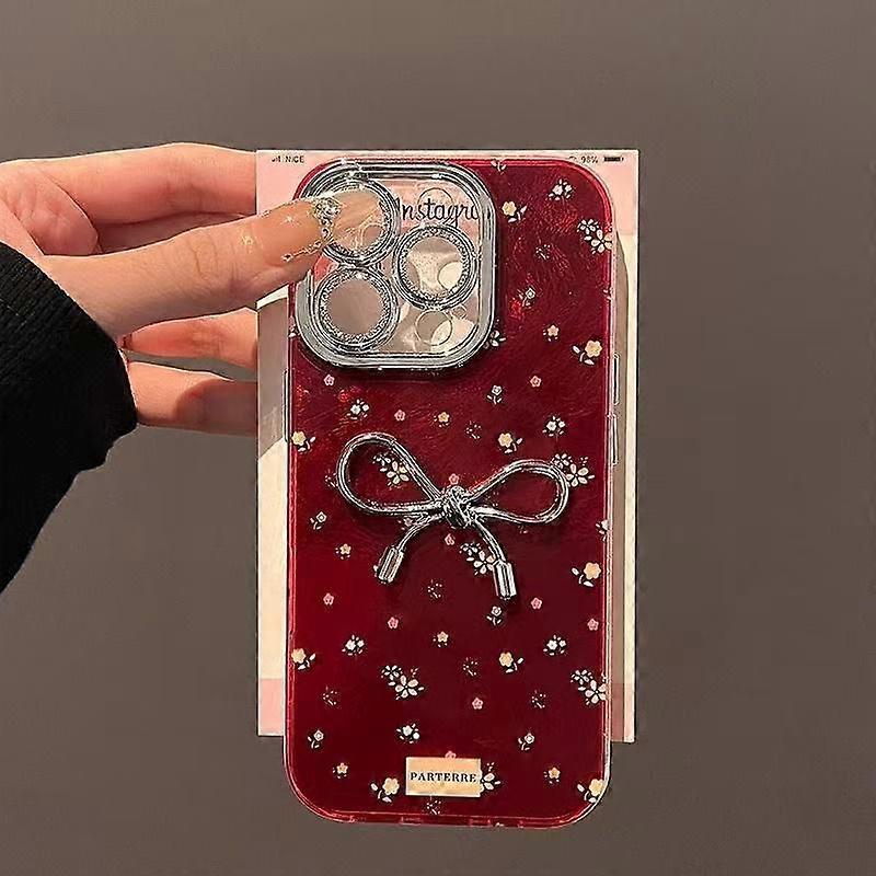 Case for iPhone 16 Small Floral Three Dimensional Design