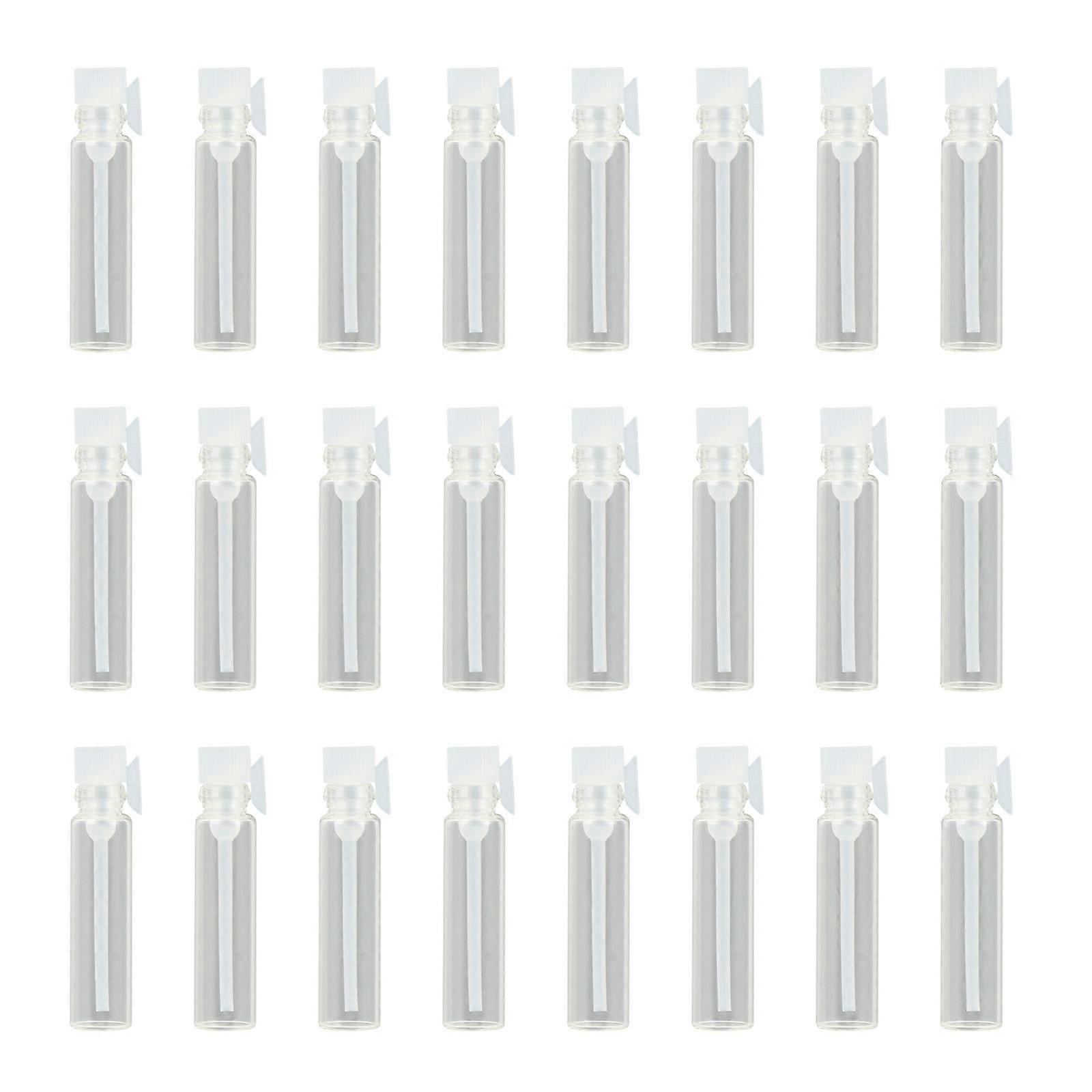 100pcs 1ML Empty Perfume Sample Bottles Glass Refillable Sample Vial Containers