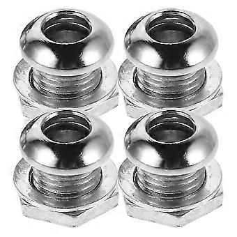 4pcs Snare Drum Air Hole Vent Screws Set with Gaskets Snare Drum Replacement Parts Gasket Nut Musical Instruments Accessories Gear