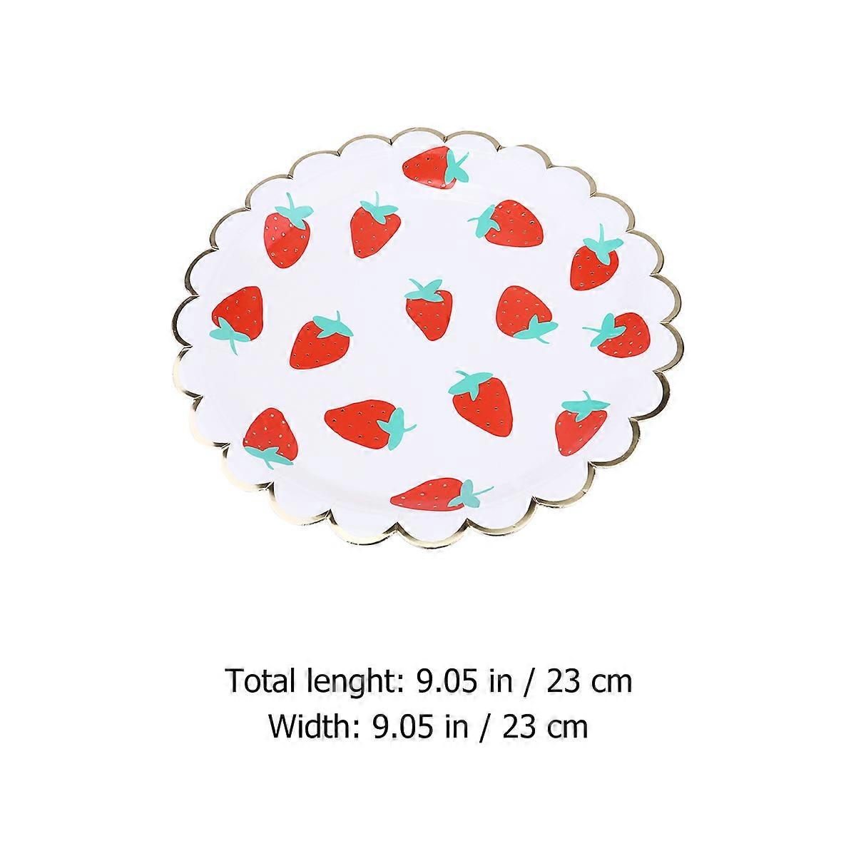Strawberry Pattern 8Pcs for Party Use