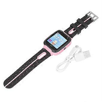 Children Positioning Smartwatch Touch Alarm Clock Camera Phone Flashlight Watch (Pink)