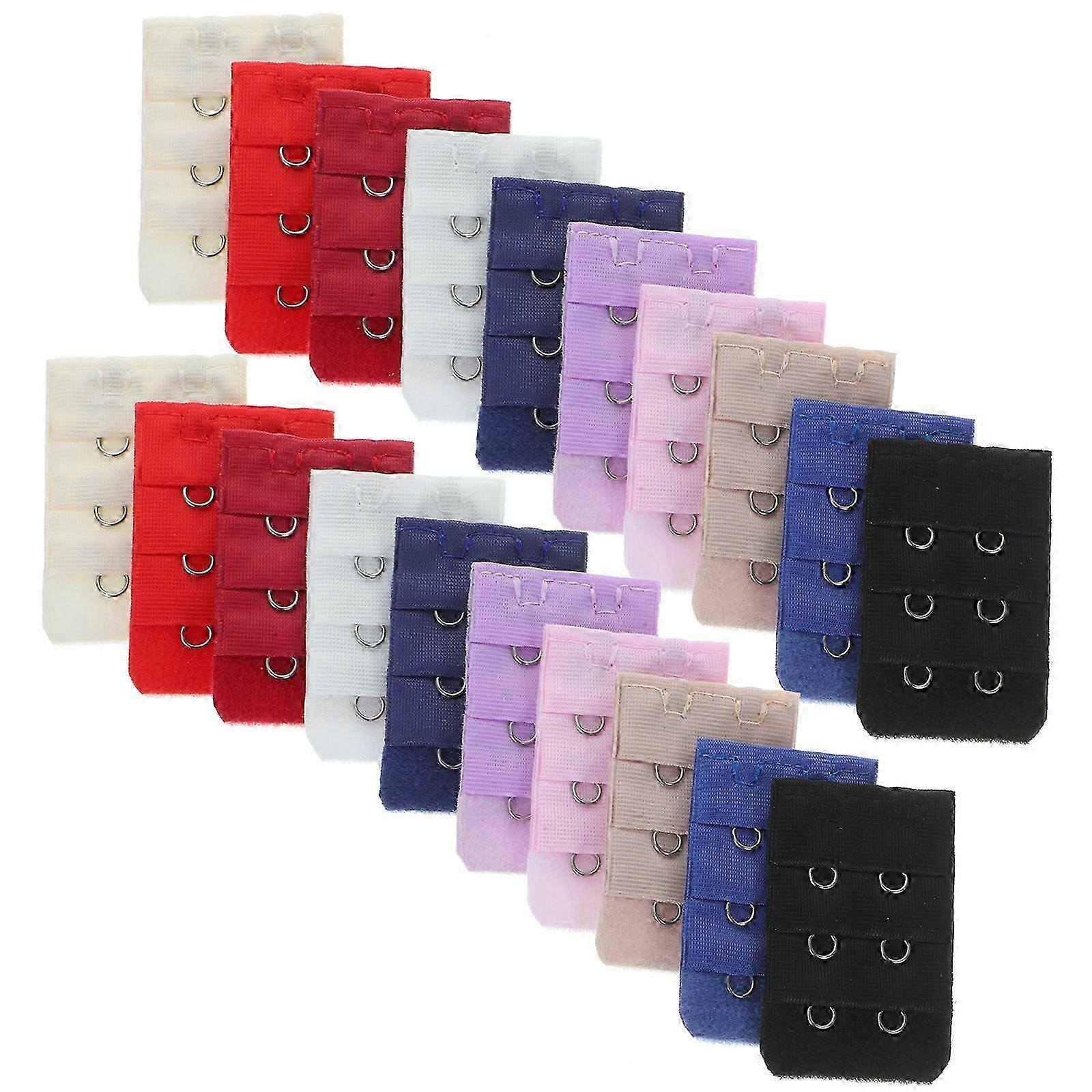 Brassiere Extender Buckle Fasteners Weight Gain Rectangular 20Pcs
