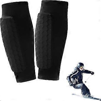 Espinilleras para esquí, 1 par, transpirables y resistentes a los golpes, para esquí, fútbol, ciclismo y escalada, soporte para espinilleras para niños.