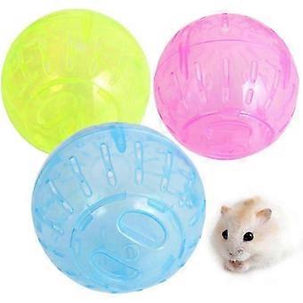 3pcs Plastic Pet Jogging Ball, Bright Color 10cm Exercise Toy for Hamster Gerbil Rodent