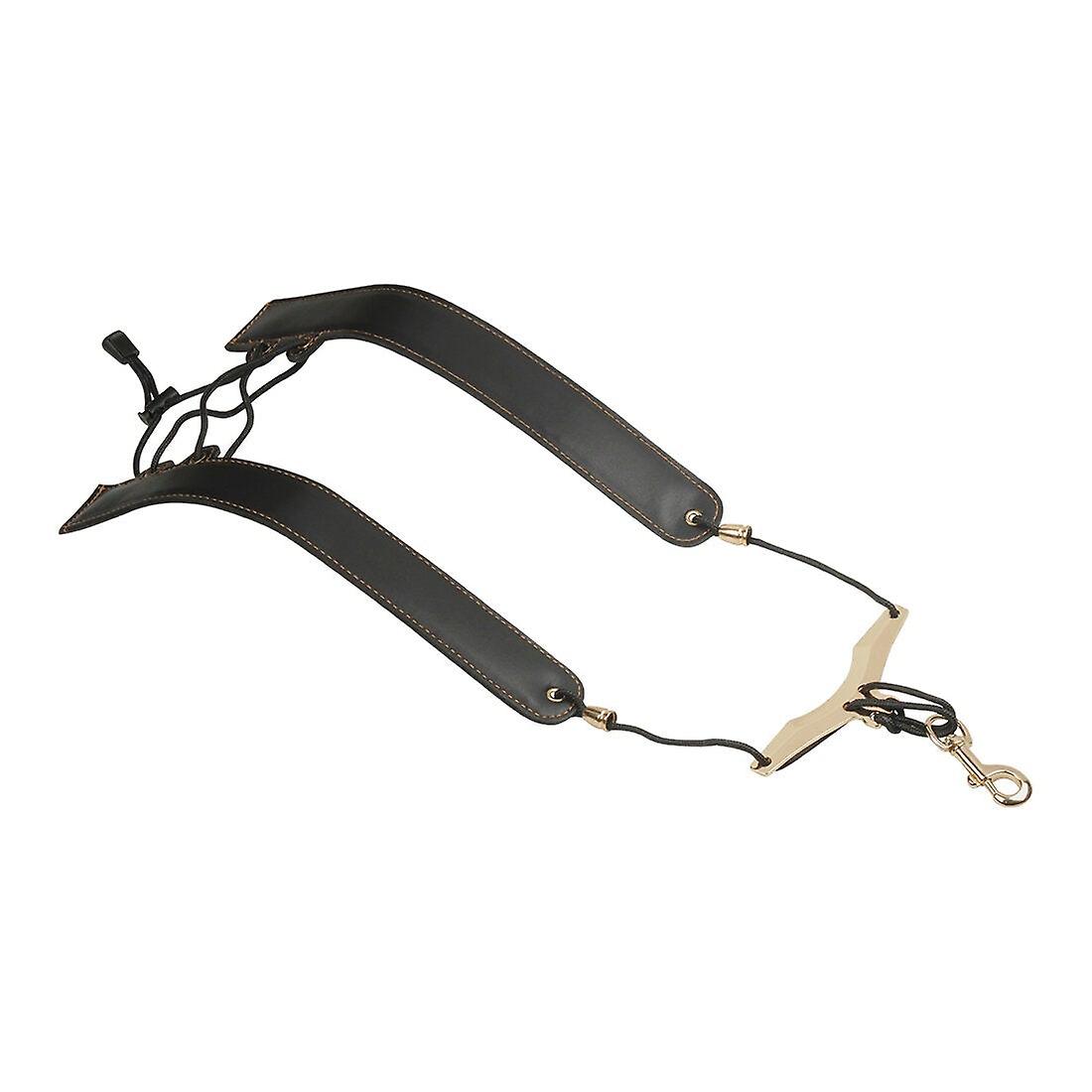Adjustable Saxophone Shoulder Strap Sax Leather Strap For Alto/tenor/soprano Saxophones