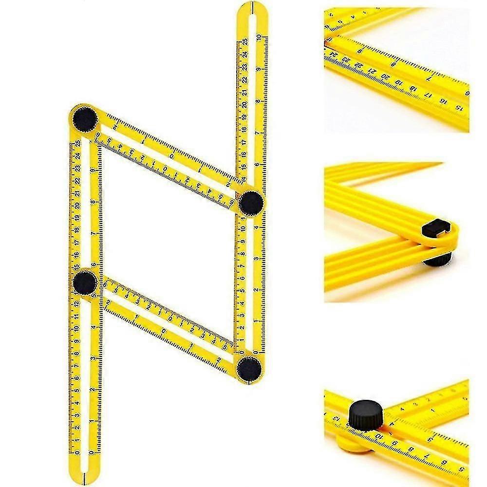 Measurement Tool, Multi-angle Layout Tools Template Tool Ruler For Builders/handymen/crafts/carpenter,25cm