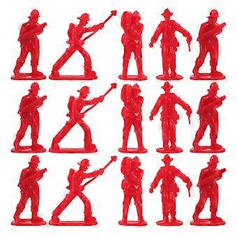 100 stks Brandweerman Speelgoed Mini Mensen Beeldjes Brandweerman Taart Toppers En Verzamelbare Figuren Voor Kinderen Verjaardag Decoraties Brandweerman Feest Gunsten