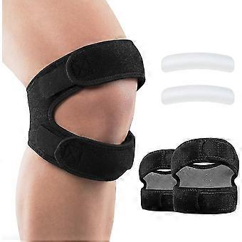 Patellar Sehnenstütze Gurt 2 Pack, Knie Schmerzlinderung und Patella Sehnengurt für Männer & Frauen