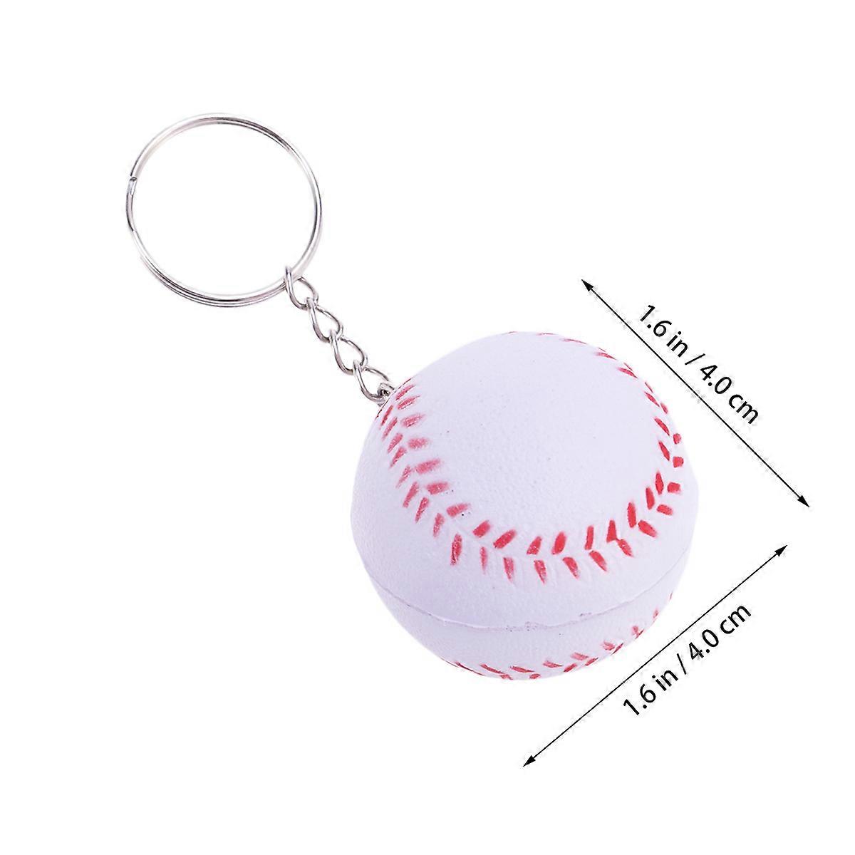 Baseball Keychain Key Ring Charm for Decorating 15Pcs Softball Pendant