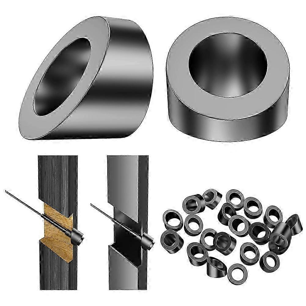 20 Pack 5/16Inch ID Black Angle Washers compatible withCable Railing Posts, compatible with1/8Inch, 3/16Inch Invisible Cable Railing Hardware