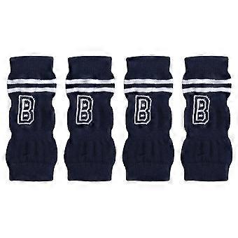 4pcs Dog Elbow Protector Joint Protection Dirty Resistance Stylish Letter Pattern Pet Elbow Protective Sleeve S
