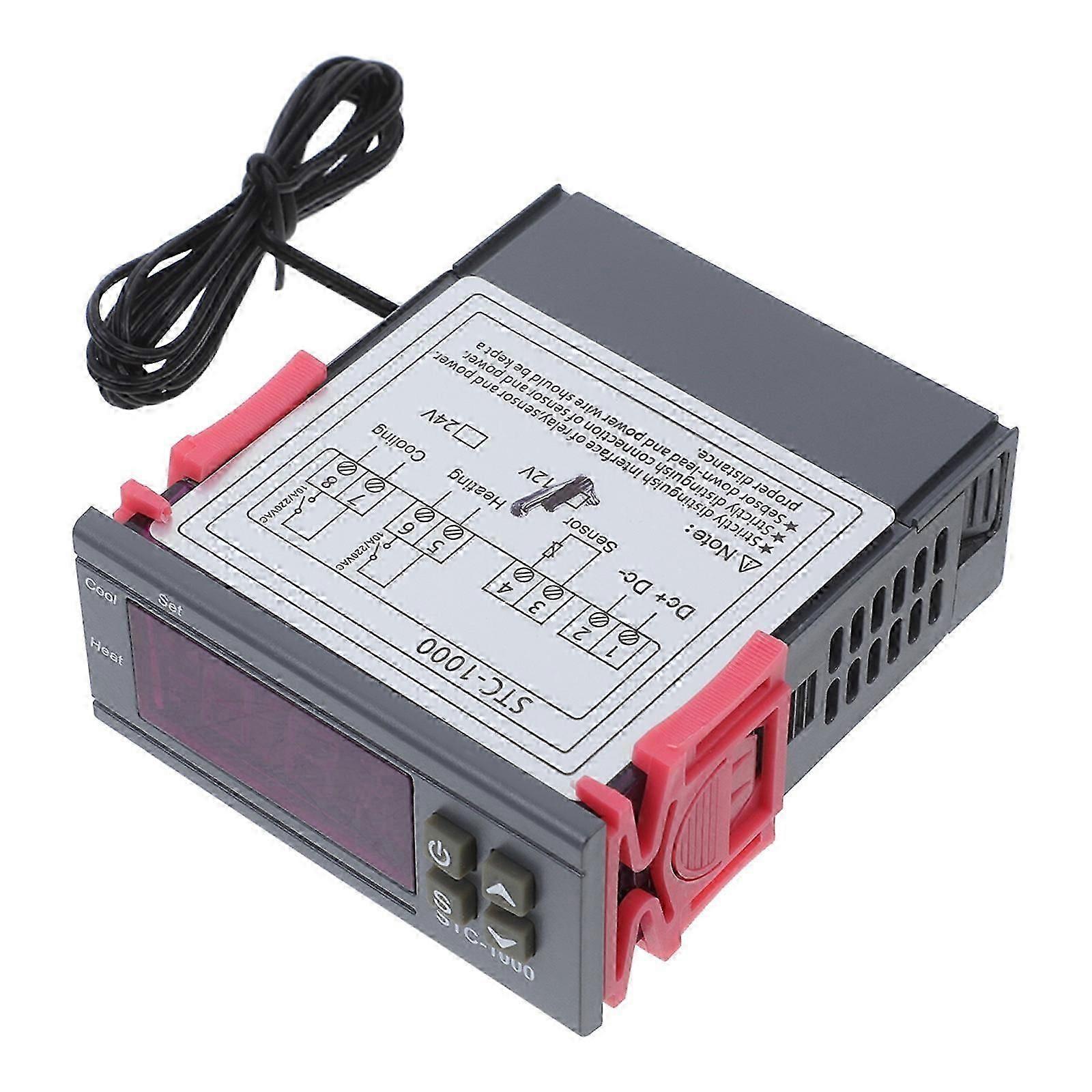 Temperature Controller Cooling And Heating Digital Thermostat Sensor Switch Controller Switch For Refrigerator And Fermenter (12v)