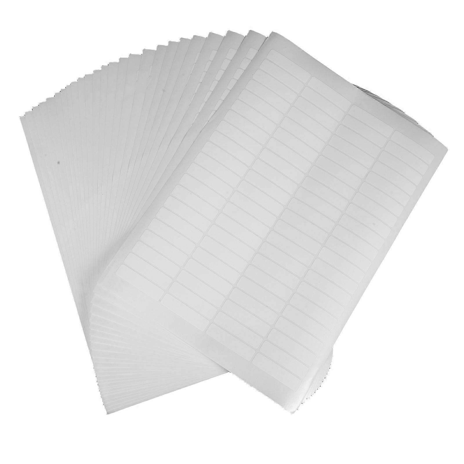 20 Sheets Rectangular Coding Labels - Self-Adhesive Blank Name Tag Stickers - Printers Writable Label Paper For File Folder Identification Classificat