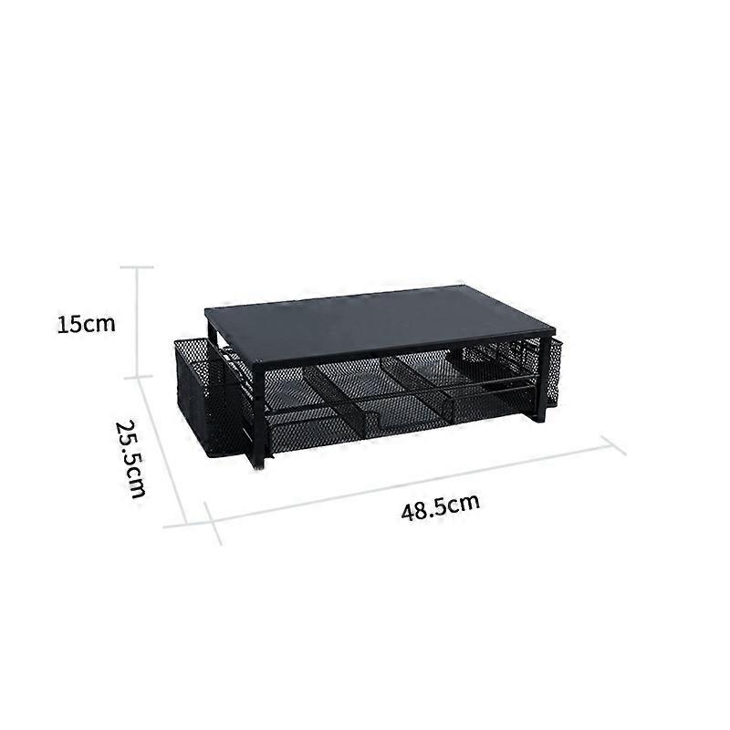 Modern Desk Riser With Storage Drawer For Computer And Office