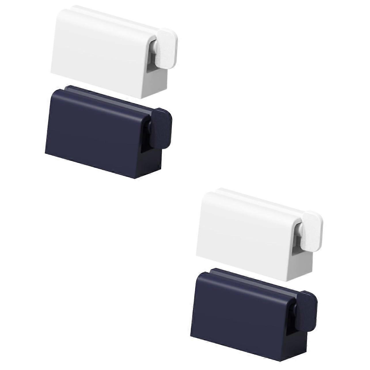 4pcs Toothpaste Tube Squeezer Set, Manual Roller for Bathroom, WasteReducing Easy Control