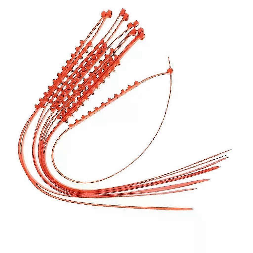 10 striped mud and snow resistant snow chains per pack, suitable for cars, trucks, and SUVs in winter driving.