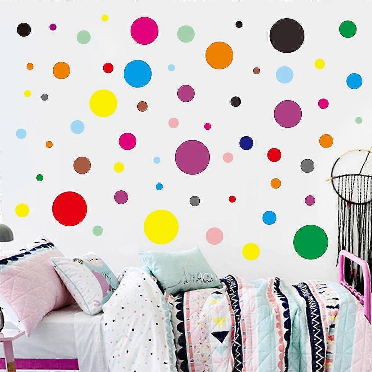 Colorful Dots Wall Decals, Circle Sticker