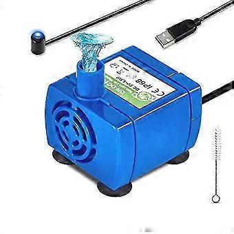 Justerbar fontänpump för kattvatten, reservpump för PET-vattenfontänpump - dc160-motor för runda, blomfoder