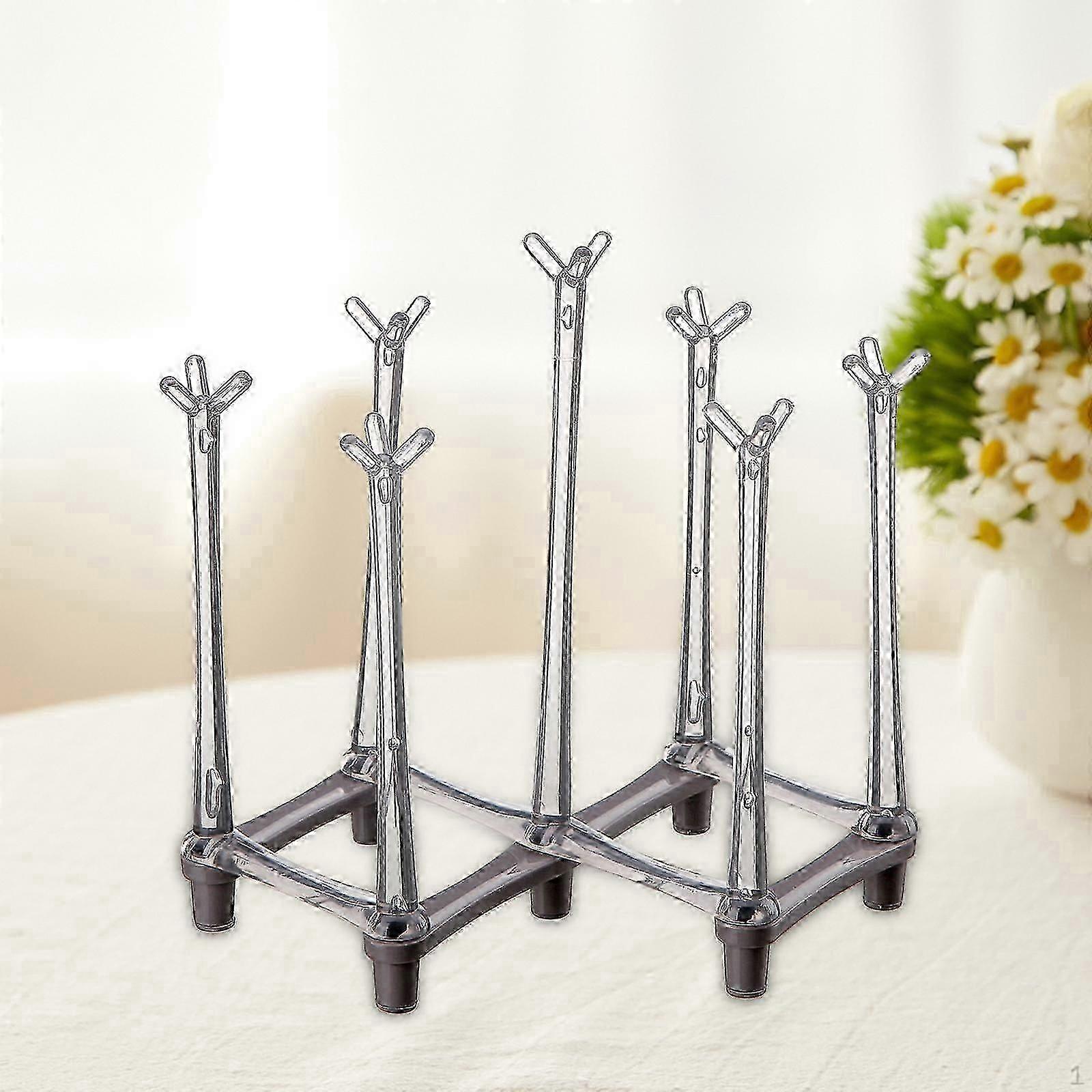 Bottle Drainer Stand Drying Rack Adjustable Glass Cup Mug Retractable