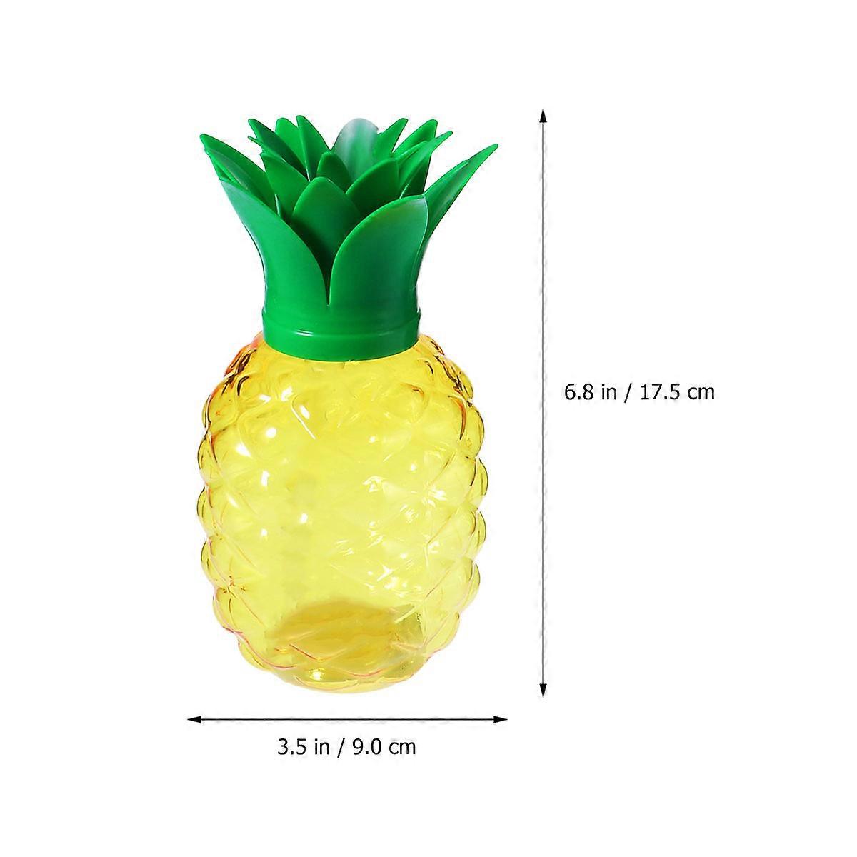 Creative Fruit Juice Cold Drink Pineapple Shape Cups for Drinking Use 2Pcs