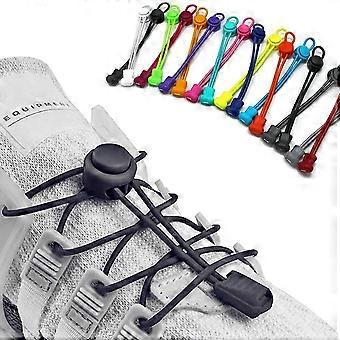 2-Pair Drawstring Elastic Shoelaces - Don't tie your shoes.C1