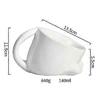 Ceramic Pet Bowl Gardening Outdoor Cat Dog Bowl Non-Slip Pet Feeding Dish for Cats Dogs Beige