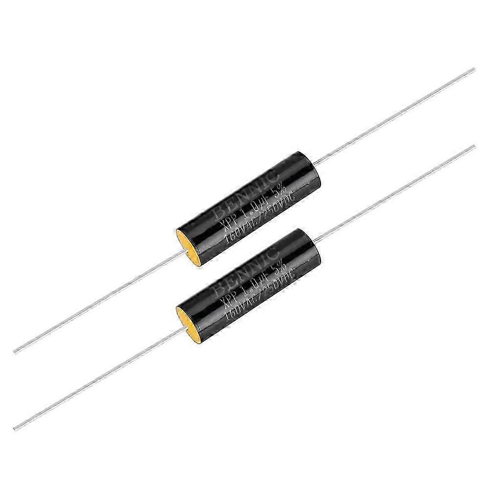 2PCS Capacitor Frequency Divider Capacitance Audio Speaker Capacitor (1uF)