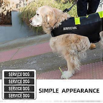 Autocollants réfléchissants pour harnais de chien, 2 paires, étiquettes amovibles
