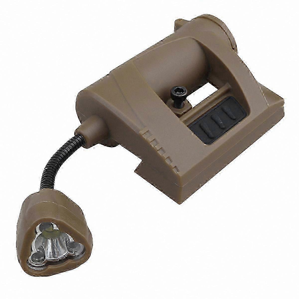 Adjustable Helmet Light with 3 Modes compatible with Tactical Flashlights